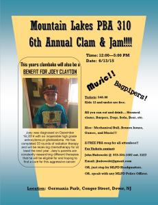 Mountain Lakes PBA 6th Annual Clam & Jam @ Germania Park | Dover | New Jersey | United States